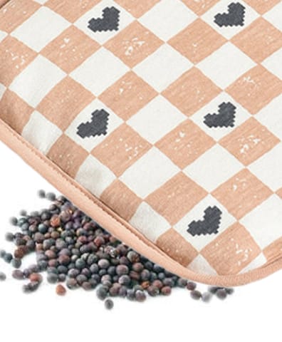 Mi Arcus Cotton Checks Mustard Seed Pillow for Kids