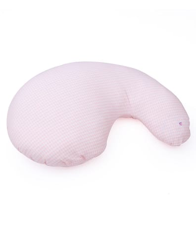 Mi Arcus Ultra Soft Pink Color Contour Pregnancy Pillow Sleep Pillow Fiber Filling for Ultimate Comfort Include Washable Zipper Cover