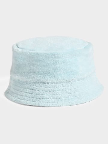Mi Arcus Solid Sky Blue Bucket Hat for Kids