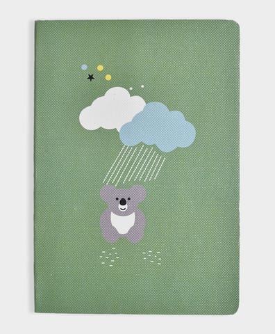 Mi Arcus Printed Green Diary for Kids Pack of 3