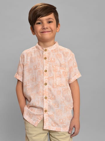 Mi Arcus Cotton Short Sleeve Shirt for Boys