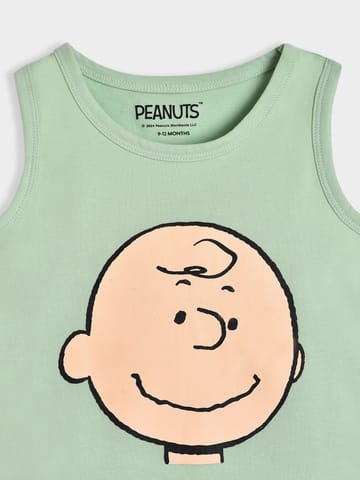 Mi Arcus Cotton Peanuts Snoopy Printed Sleeveless Vest for Kids Pack of 3