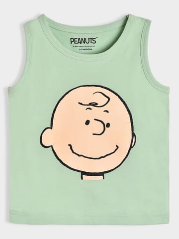 Mi Arcus Cotton Peanuts Snoopy Printed Sleeveless Vest for Kids Pack of 3