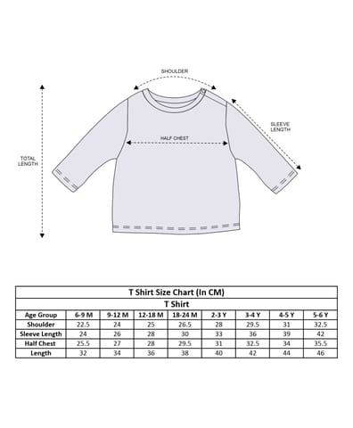 Mi Arcus Dino Printed Round Neck Full Sleeve Tshirt for Kids