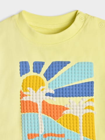 Mi Arcus Cotton Printed Yellow Tshirt for Kids