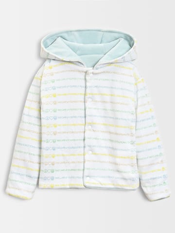 Mi Arcus Peanuts Printed and Solid Reversible Jacket for Kids