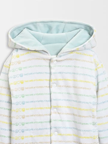 Mi Arcus Peanuts Printed and Solid Reversible Jacket for Kids