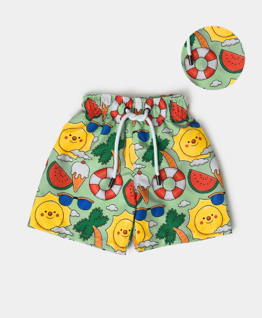Mi Arcus Printed Swimwear Shorts for Kids