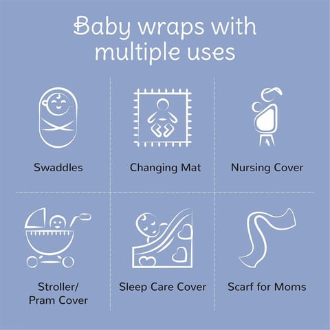 Grey Crowns Organic Bamboo Baby Swaddle