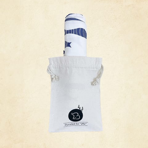 Indigo Aquarium Organic Bamboo Baby Swaddle