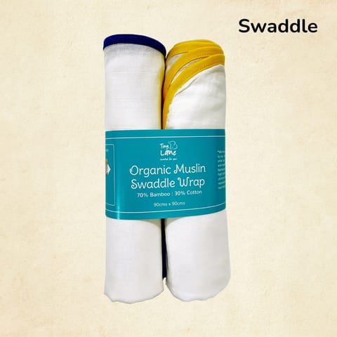 Classic White Bamboo Swaddle Set - Pack of 2