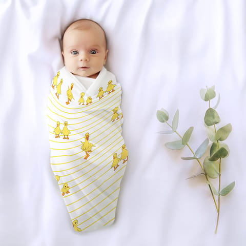 Organic Bamboo Baby Swaddle Set - Pack of 3