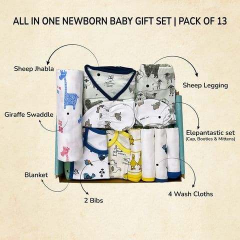 All in One Newborn Baby Gift Set 0-9 Months Baby