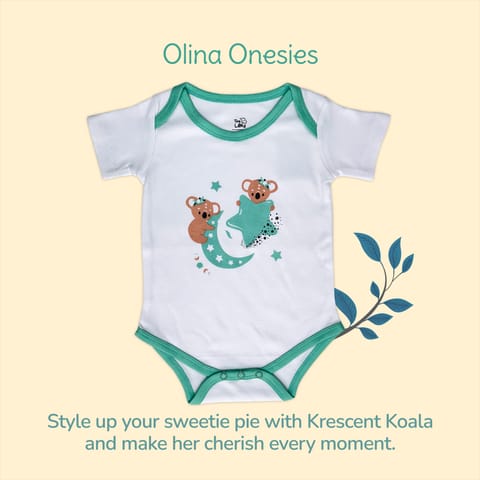 Krescent Koala Baby Onesie, Cap, Bootie & Mitten Set