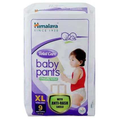 Himalaya TOTAL CARE BABY PANTS DIAPERS-XL-9'S