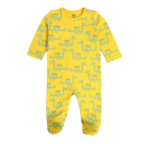 MINI KLUB NEW BORN AND BABY BOYS RED/YELLOW SLEEP SUIT