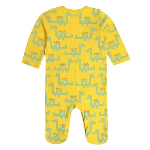 MINI KLUB NEW BORN AND BABY BOYS RED/YELLOW SLEEP SUIT