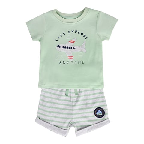 MINI KLUB BABY BOYS GREEN TOP AND BOTTOM