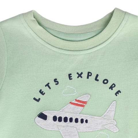 MINI KLUB BABY BOYS GREEN TOP AND BOTTOM