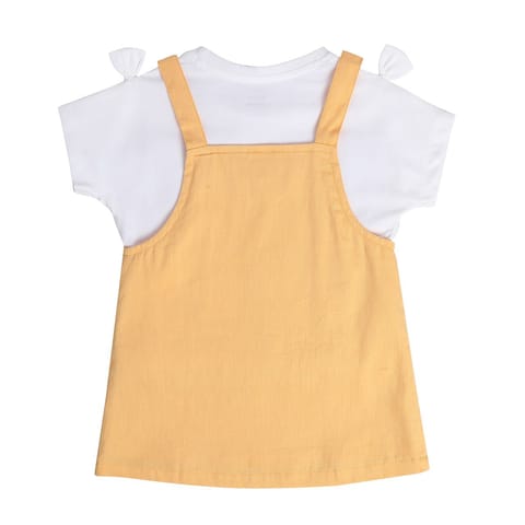 MINI KLUB BABY GIRLS ORANGE PINNY SET