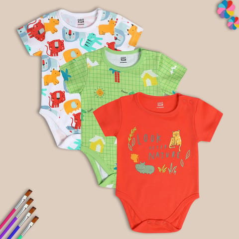 MINI KLUB NEW BORN AND BABY BOYS MULTI BODY SUIT