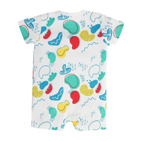 MINI KLUB NEW BORN AND BABY BOYS WHITE/BLUE ROMPER