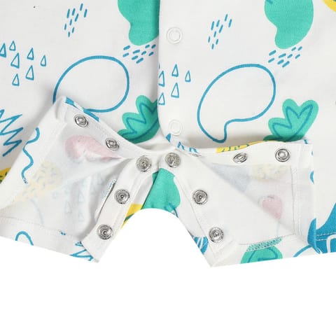 MINI KLUB NEW BORN AND BABY BOYS WHITE/BLUE ROMPER