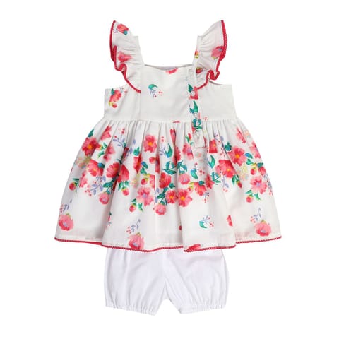 MINI KLUB BABY GIRLS WHITE DRESS