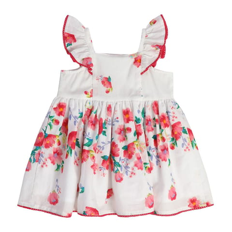 MINI KLUB BABY GIRLS WHITE DRESS