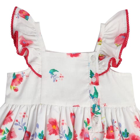 MINI KLUB BABY GIRLS WHITE DRESS