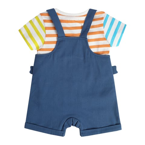 MINI KLUB BABY BOYS BLUE DUNGAREE SET