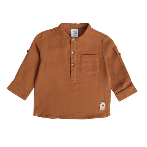 MINI KLUB BABY BOYS BROWN SHIRT