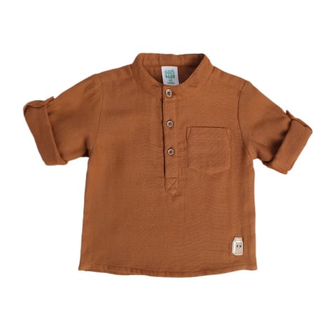 MINI KLUB BABY BOYS BROWN SHIRT