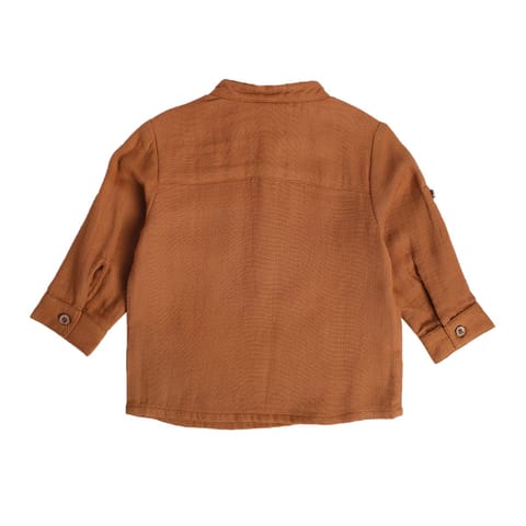 MINI KLUB BABY BOYS BROWN SHIRT