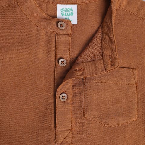 MINI KLUB BABY BOYS BROWN SHIRT