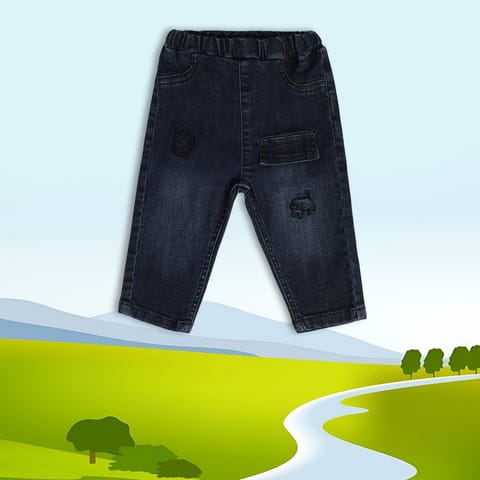 MINI KLUB BABY BOYS BLUE DENIM PANT