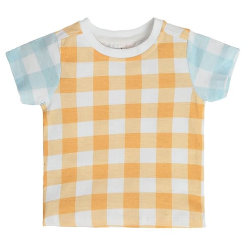 MINI KLUB BABY BOYS ORANGE DUNGAREE SET