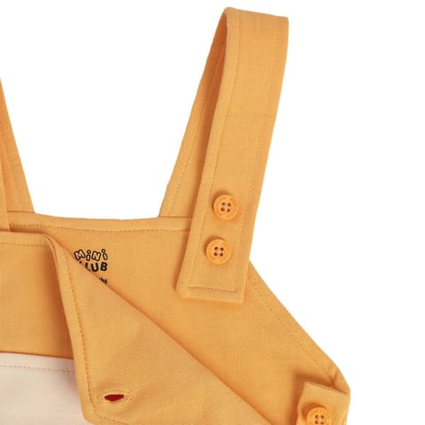 MINI KLUB BABY BOYS ORANGE DUNGAREE SET