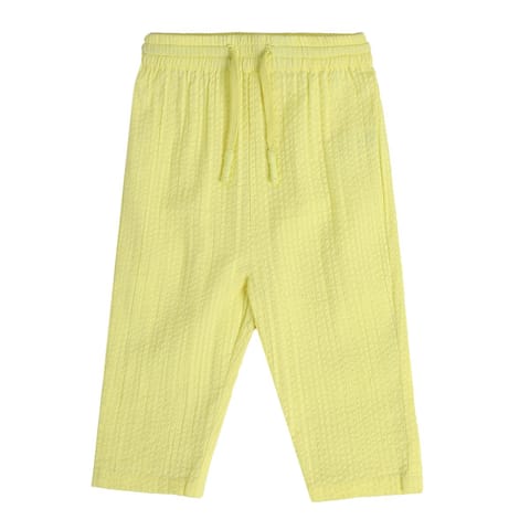 MINI KLUB BABY GIRLS YELLOW WOVEN PANT