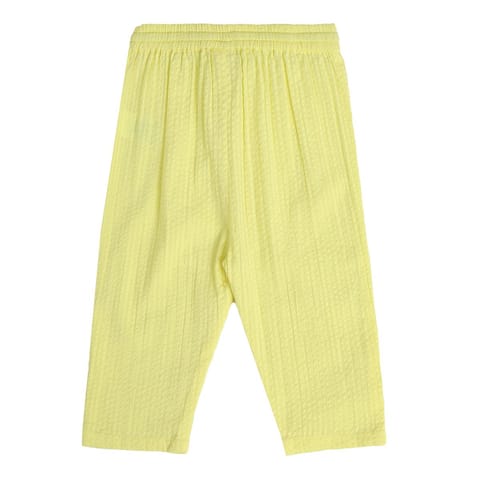 MINI KLUB BABY GIRLS YELLOW WOVEN PANT