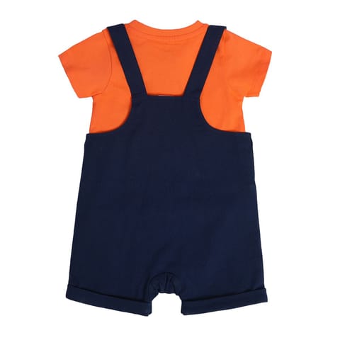 MINI KLUB BABY BOYS NAVY DUNGAREE SET