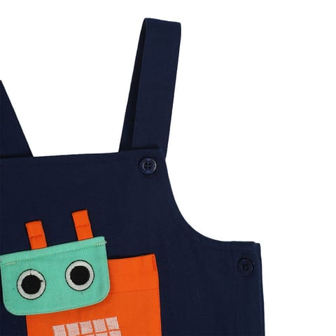 MINI KLUB BABY BOYS NAVY DUNGAREE SET