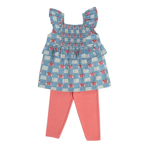 MINI KLUB BABY GIRLS MULTI TOP AND BOTTOM