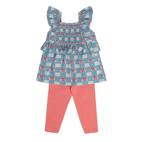 MINI KLUB BABY GIRLS MULTI TOP AND BOTTOM