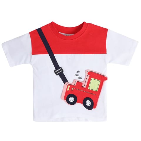 MINI KLUB BABY BOYS WHITE T-SHIRT