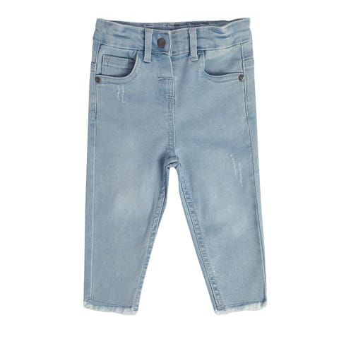 MINI KLUB BABY GIRLS BLUE DENIM PANT