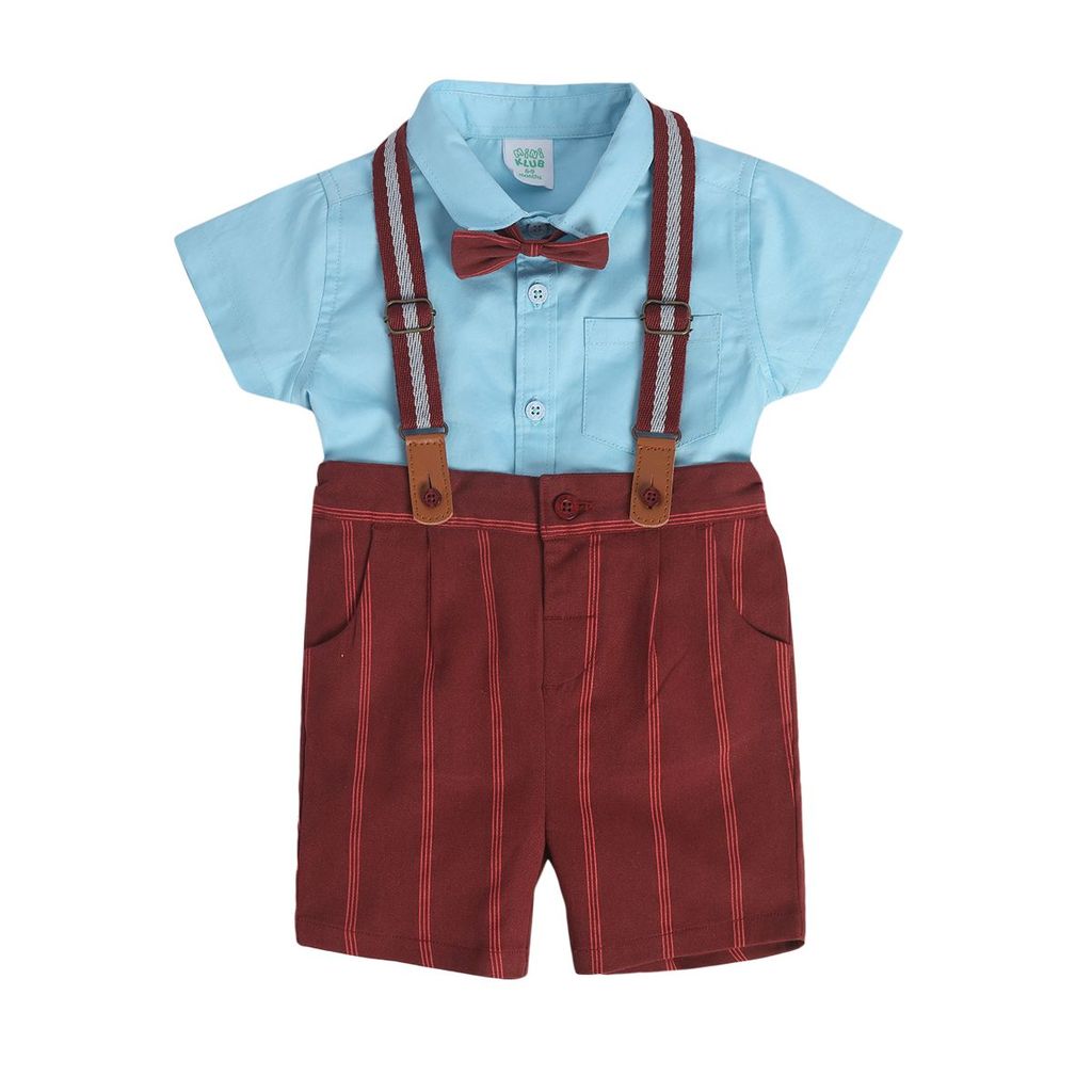 MINI KLUB BABY BOYS RED COORDINATE SET