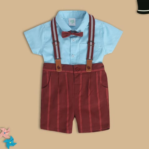 MINI KLUB BABY BOYS RED COORDINATE SET