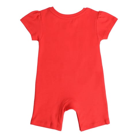 MINI KLUB NEW BORN AND BABY GIRLS RED/GREEN ROMPER