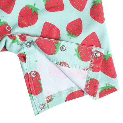 MINI KLUB NEW BORN AND BABY GIRLS RED/GREEN ROMPER